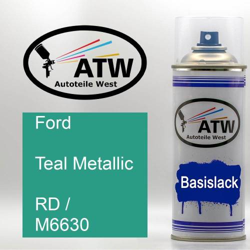Ford, Teal Metallic, RD / M6630: 400ml Sprühdose, von ATW Autoteile West.
